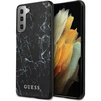 GUESS Калъф за телефон Guess GUHCS21MPCUMABK Marble за Samsung Galaxy S21 Plus, черен (KXG0011468)