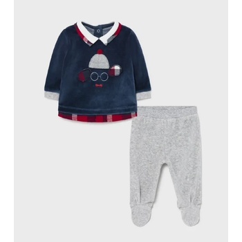 Image 1 of Mayoral Плюшен комплект с ританки за новородено момче Майорал