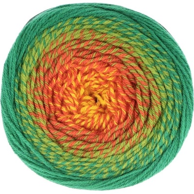 YarnArt Flowers Merino 533 zeleno červená