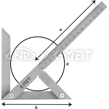 Kinex Център квадрат K-MET 4062 - 100x70/90 mm (4062)