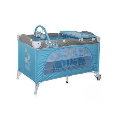 Кошара за спане и за игра Lorelli Travel Kid 2 Layers Blue Toy Train 2016, Lorelli, 10080221628