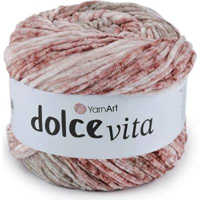 Pletací žinylková příze Dolce Vita 150 g Varianta: 2 (3409) pudrová, Balení: 1 ks