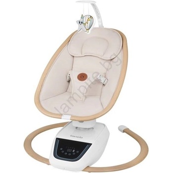 Lionelo - Детска люлка с мелодия OLIVIA Beige Natural + дистанционно управление (LN0363)