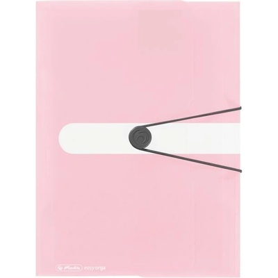 Plastový obal s gumičkou Herlitz rose