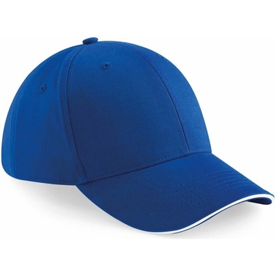 Beechfield B20 6 panelová sandwich "Athleisure" 53.002 bright royal/white