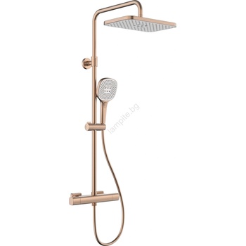 Armatura 5756-910-34 - Душ комплект с термостатна батерия MALAGA розово злато (KF0274)