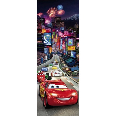 Komar Papírová fototapeta Cars Tokyo 73 x 202 cm 1 dílná