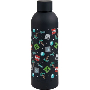 Kids Licensing Бутилка за вода Kids Euroswan - Minecraft Icon, 500 ml, Black (MC91701)