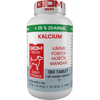 Giom S pes Kalcium 180 tbl