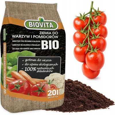 Biovita BIO na zeleninu a paradajky 20 l