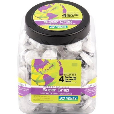 YONEX Грип от кутия Yonex WET SUPER GRAP White 60 броя (AC102-60EX-1 WH)