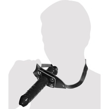 Kožený náhubok s dildom