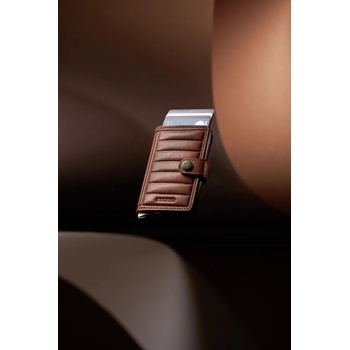 Secrid Кожен портфейл Secrid EMBOSS LINES в кафяво (MEl.Emboss.Lines)