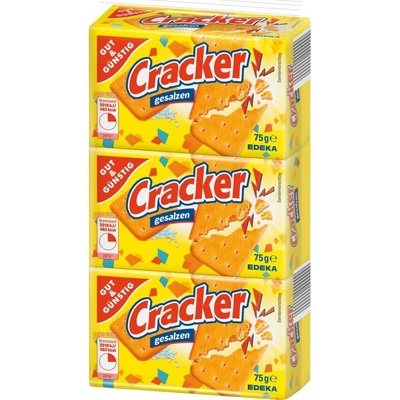 GG Cracker slané svačinové krekry 3 x 75 g