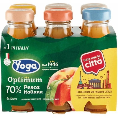 Yoga Pesca 70% broskvový džus 6 x 20 cl