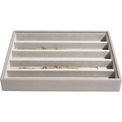 Stackers Ковчеже за бижута Stackers петкамерна cлassic кадифен тауп (73778)