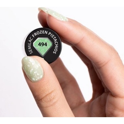 Semilac - gél lak 494 Frozen Pistachios 7ml Zelená