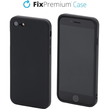 FixPremium - Silikónové iPhone 7 8 SE 2020 a SE 2022 čierne