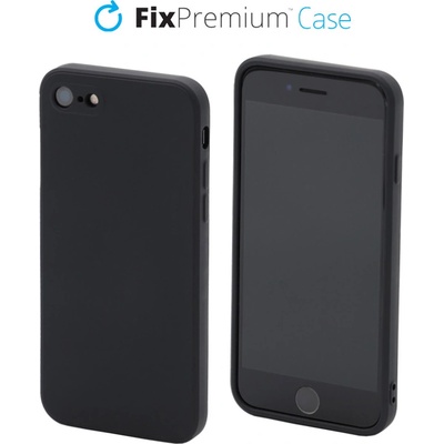 FixPremium - Silikónové iPhone 7 8 SE 2020 a SE 2022 čierne