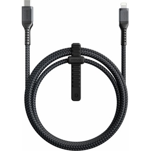 Nomad Здрав кевларен кабел за устройства с Lightning порт (150 см) - Nomad Kevlar USB-C to Lightning Cable (черен) (NM01912000)