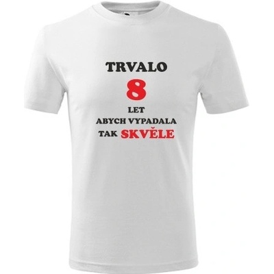 bílá dětské tričko dívčí trvalo 8 let