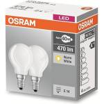 OSRAM К-кт 2 бр. LED крушки P40 E14/4W/230V 2700K - Osram (P224590)
