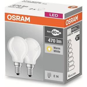 OSRAM К-кт 2 бр. LED крушки P40 E14/4W/230V 2700K - Osram (P224590)