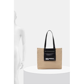 Karl Lagerfeld Jeans Шопинг чанта дамска от памук (A2W50004)