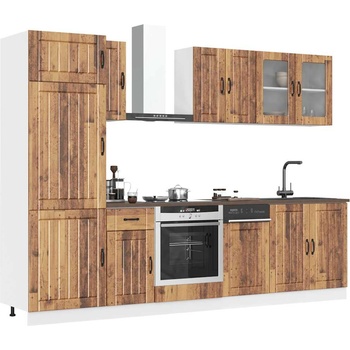 vidaXL Комплект кухненски шкафове от 8 части Kalmar, инженерно дърво (3314809)