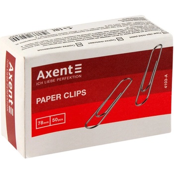 Кламери никелирани 78 mm Axent 50 бр (1903015-4103-A)
