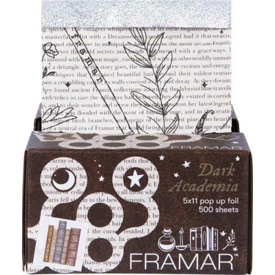 FRAMAR Dark Academia alu-fólia so špeciálnym povrchom 500 listov šírka 13 cm x dĺžka 28 cm