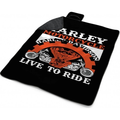 Sablio Plážová deka Harley Davidson Live to ride