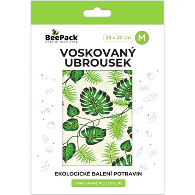 Beepack Voskovaný ubrousek LISTY MONSTERA 28x28 cm