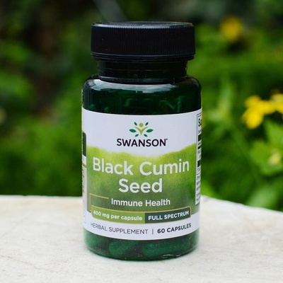 Swanson Full Spectrum Black Cumin Seed 400 MG 60 kapsúl