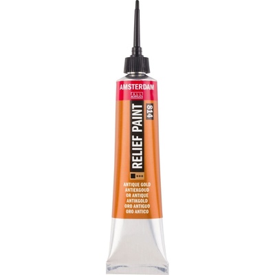 Amsterdam Relief Боя за стъкло Antique Gold 20 ml 1 бр (58048141)