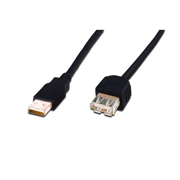 ASSMANN USB 2.0 hosszabbító kábel 1.8m fekete (AK-300202-018-S) (AK-300202-018-S) (AK-300202-018-S) (AK-300202-018-S)