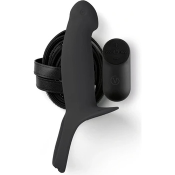 Virgite Вибриращ страп-он за мъже с дистанционно Virgite