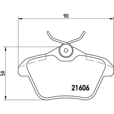 BREMBO Sada brzdových platničiek kotúčovej brzdy P23067