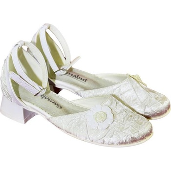 Detské biele spoločenské topánky Alania