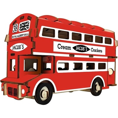 Rappa Woodcraft Dřevěné 3D puzzle Doubledecker
