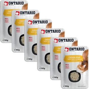 ONTARIO Cat пилешка супа 6 x 40 г