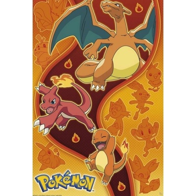 Pokémon - Fire Type plagát