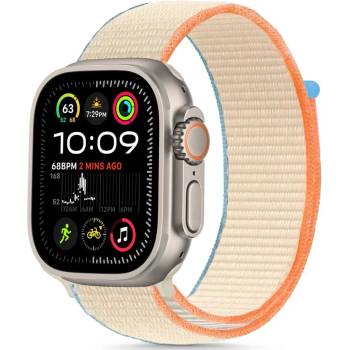 Tech-Protect nylon apple watch 6 / 7 / 8 / 9 / 10 / se (40 / 41 / 42 mm) cream (5906302370719)