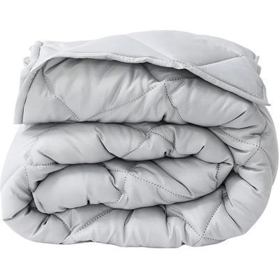 EmonaMall Олекотена завивка EmonaMall Елинор Светъл Сив, Зимна, 150/210 см, Капитонирана - Код S18655 (S18655-3800237624317)