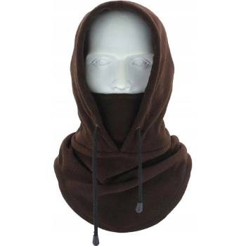 HARAHU Зимна поларена балаклава с качулка - Кафява kp36873 (36873)