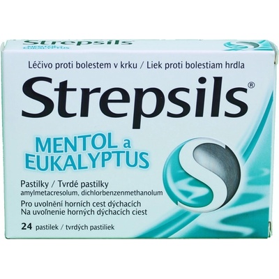 Strepsils Mentol a Eukalyptus pas.ord.24