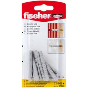 Fischer УНИВЕРСАЛЕН ДЮБЕЛ Ф6Х50ММ 10 БРОЯ fischer sx k (4048962217971)