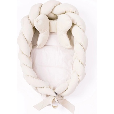 Belisima beige Pletené hniezdočko pre bábätko Velvet
