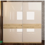 Bogdan Furniture I Гардероб Mod 1037, Дъб артисан и Кашмир гланц
