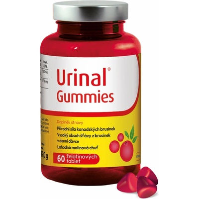 Walmark Stada Urinal gummies želatínové tablety príchuť malina 60 ks